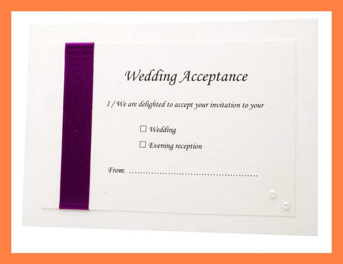 Acceptance Card Template Full Wedding 20 Acceptance 20 Card Inside Acceptance Card Template