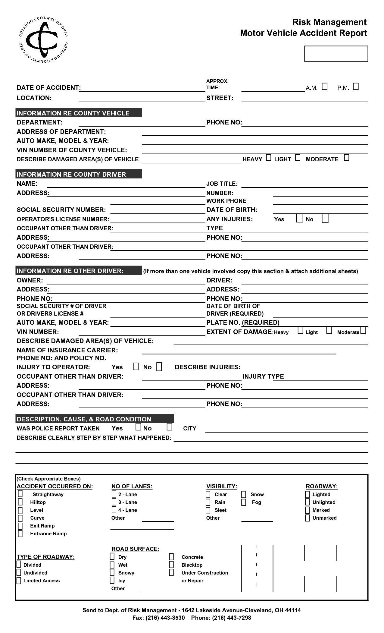 Accident Eport Form Saps Pdf Motor Vehicle Ny Format In With Motor Vehicle Accident Report Form Template