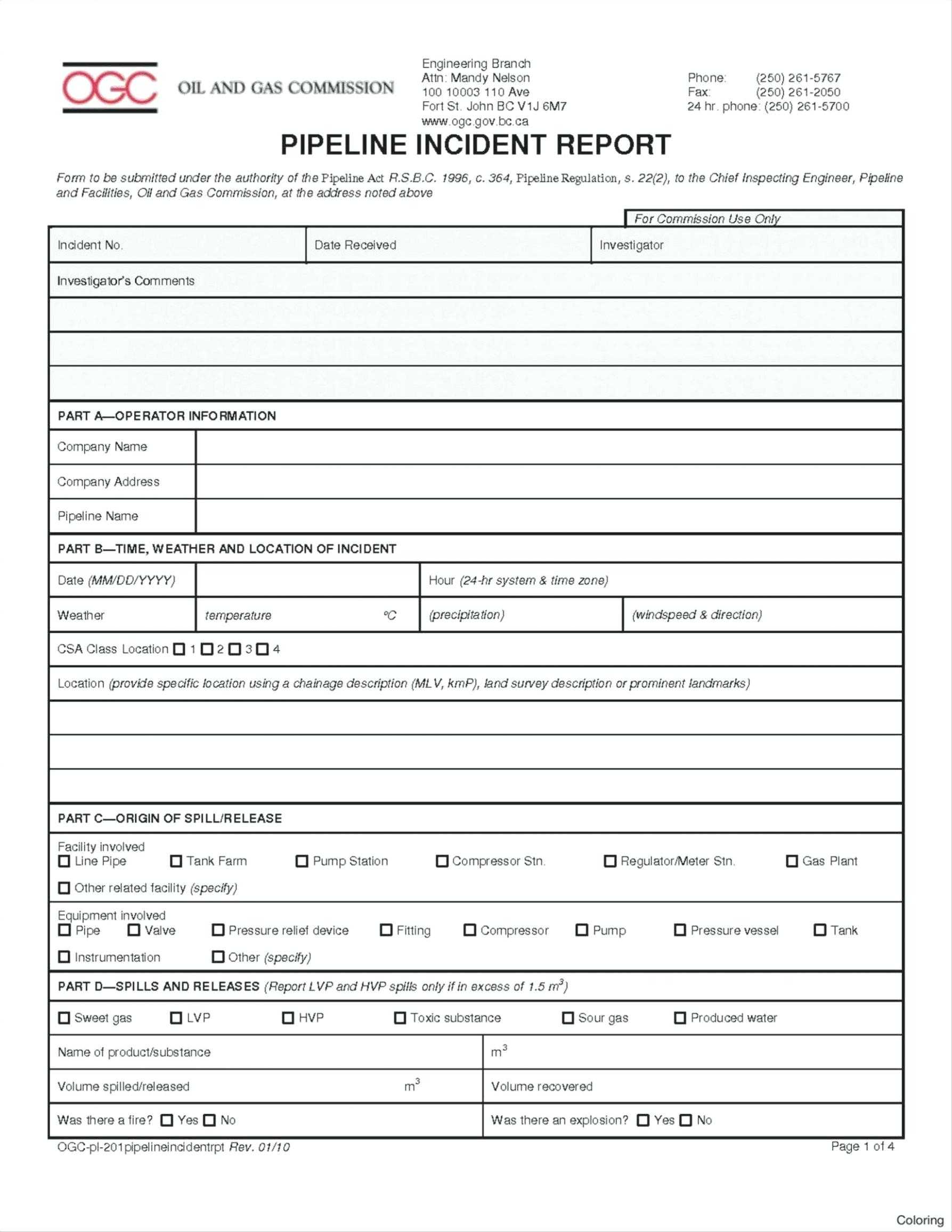 Accident Record Book Template – Tophatsheet.co Within Incident Report Book Template