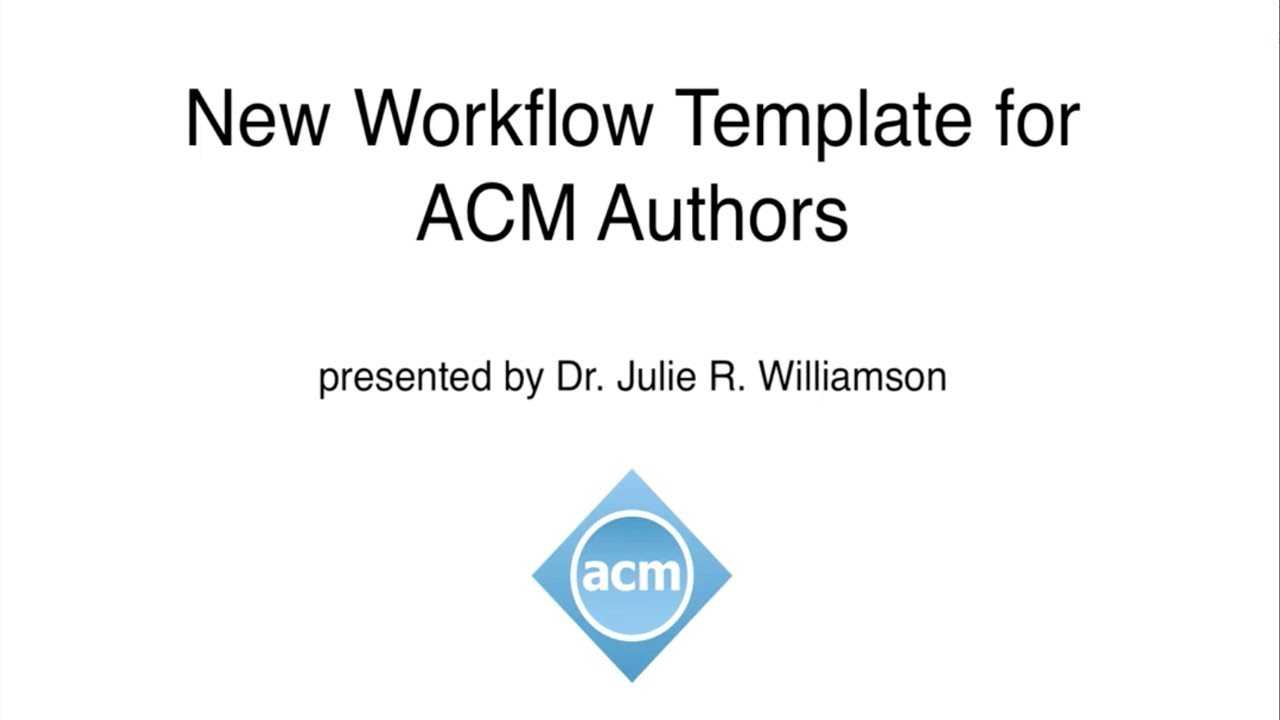 Acm Master Article Template Intended For Scientific Paper Template Word 2010