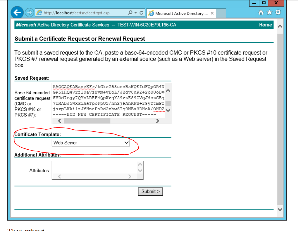 Ad Certificate Services – The Combobox To Select Template Is With Regard To Domain Controller Certificate Template