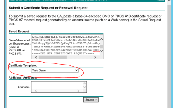 Ad Certificate Services - The Combobox To Select Template Is within Active Directory Certificate Templates