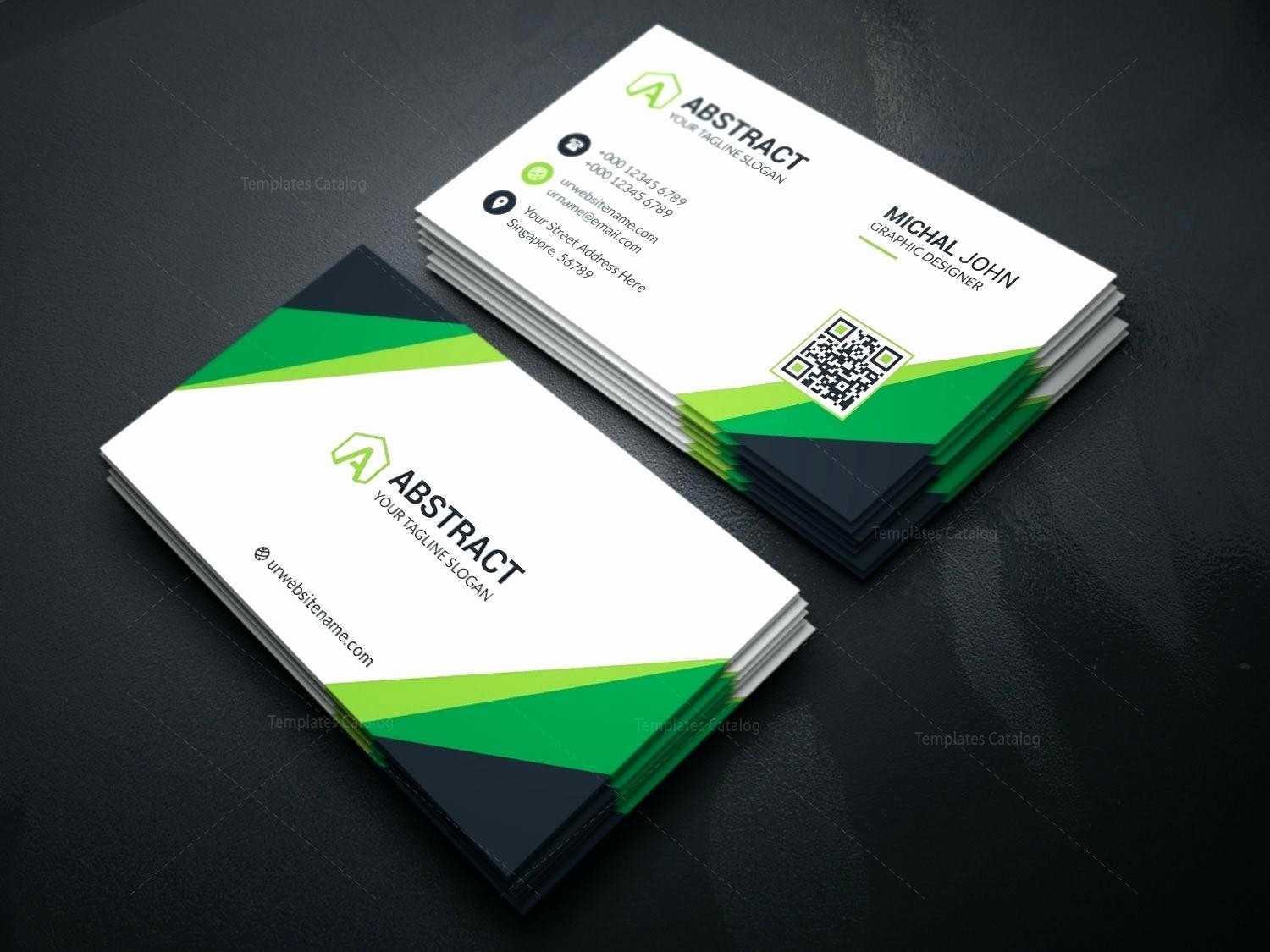 Adobe Illustrator Business Card Template | Creative Atoms Pertaining To Adobe Illustrator Business Card Template