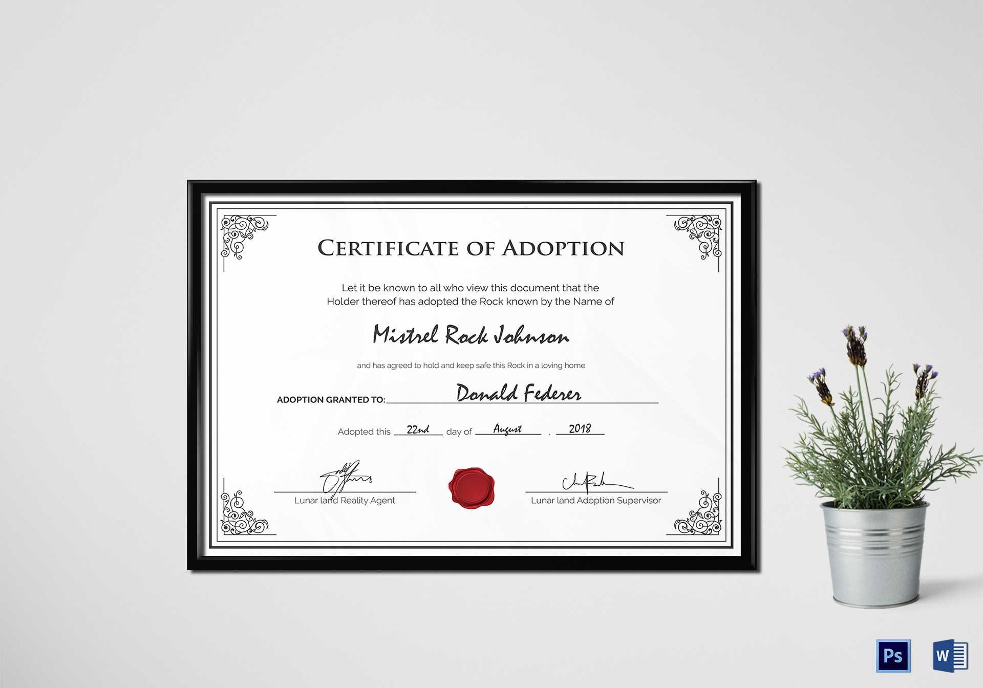 Adoption Birth Certificate Template Intended For Official Birth Certificate Template