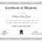 Adoption Certificate Design Template in Adoption Certificate Template