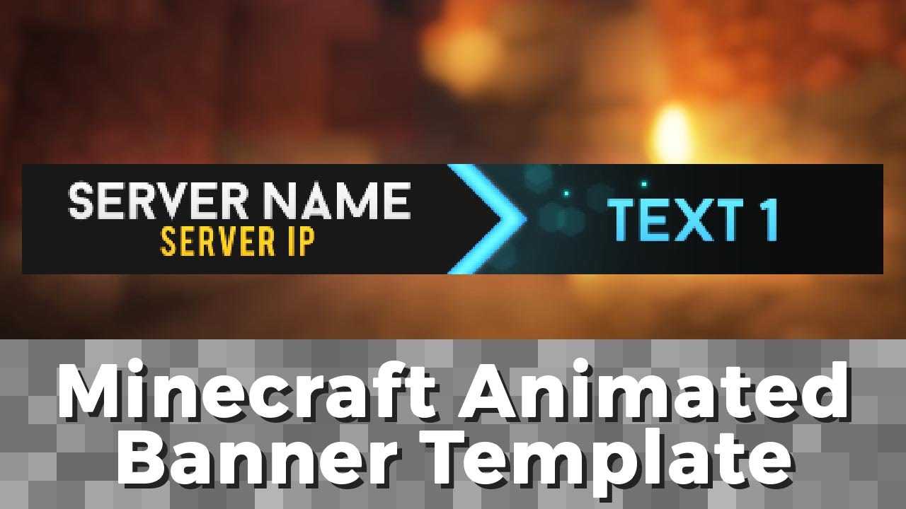 Advanced .gif Minecraft Animated Banner Template – "elegant Dazzle" With Animated Banner Templates