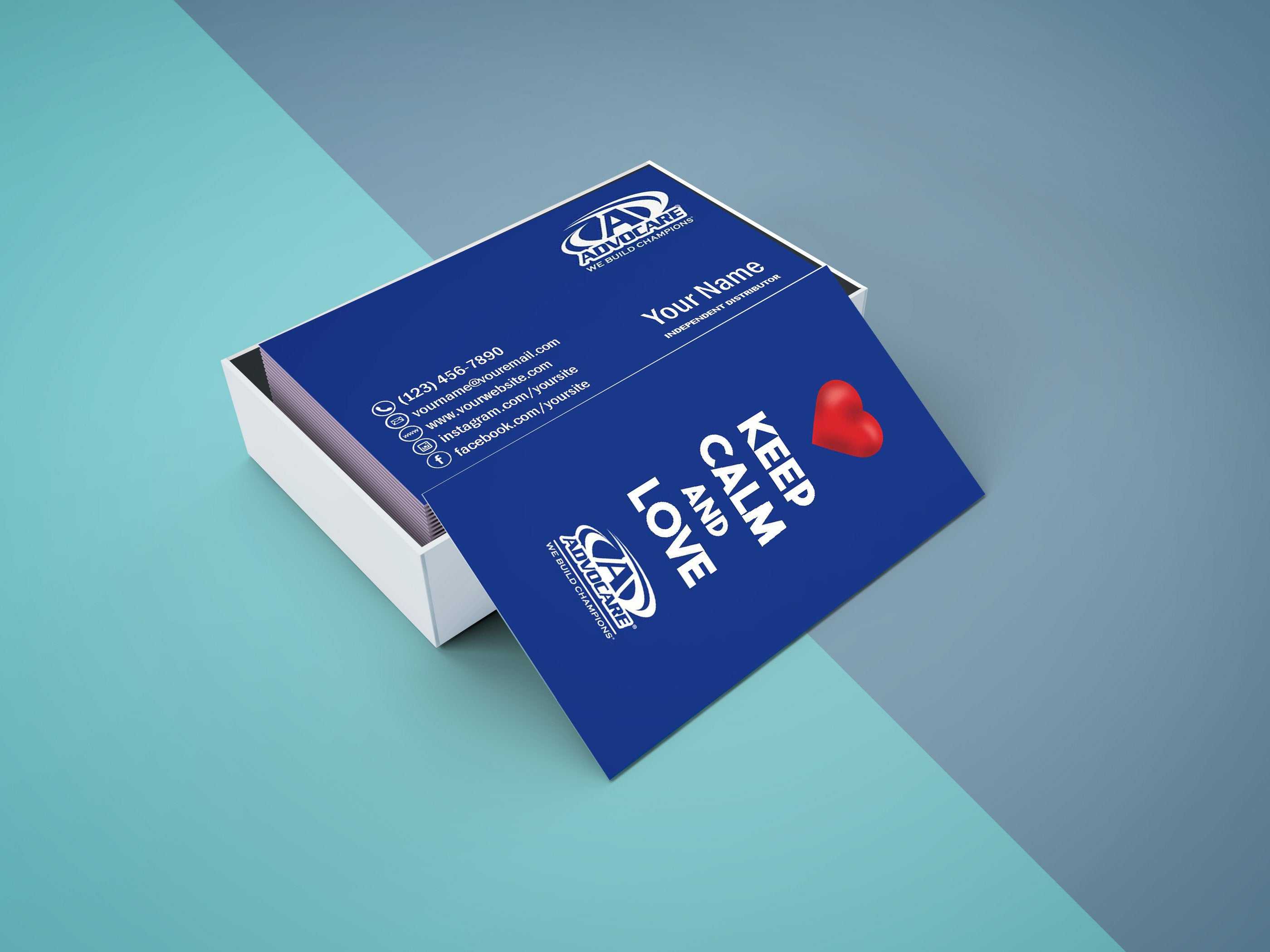 Advocare Business Card – Digital File Or Printed – Free Shipping In Advocare Business Card Template