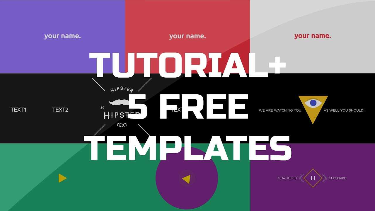 After Effects Tutorial – .gif Animated Banner & 5 Free Templates With Animated Banner Templates