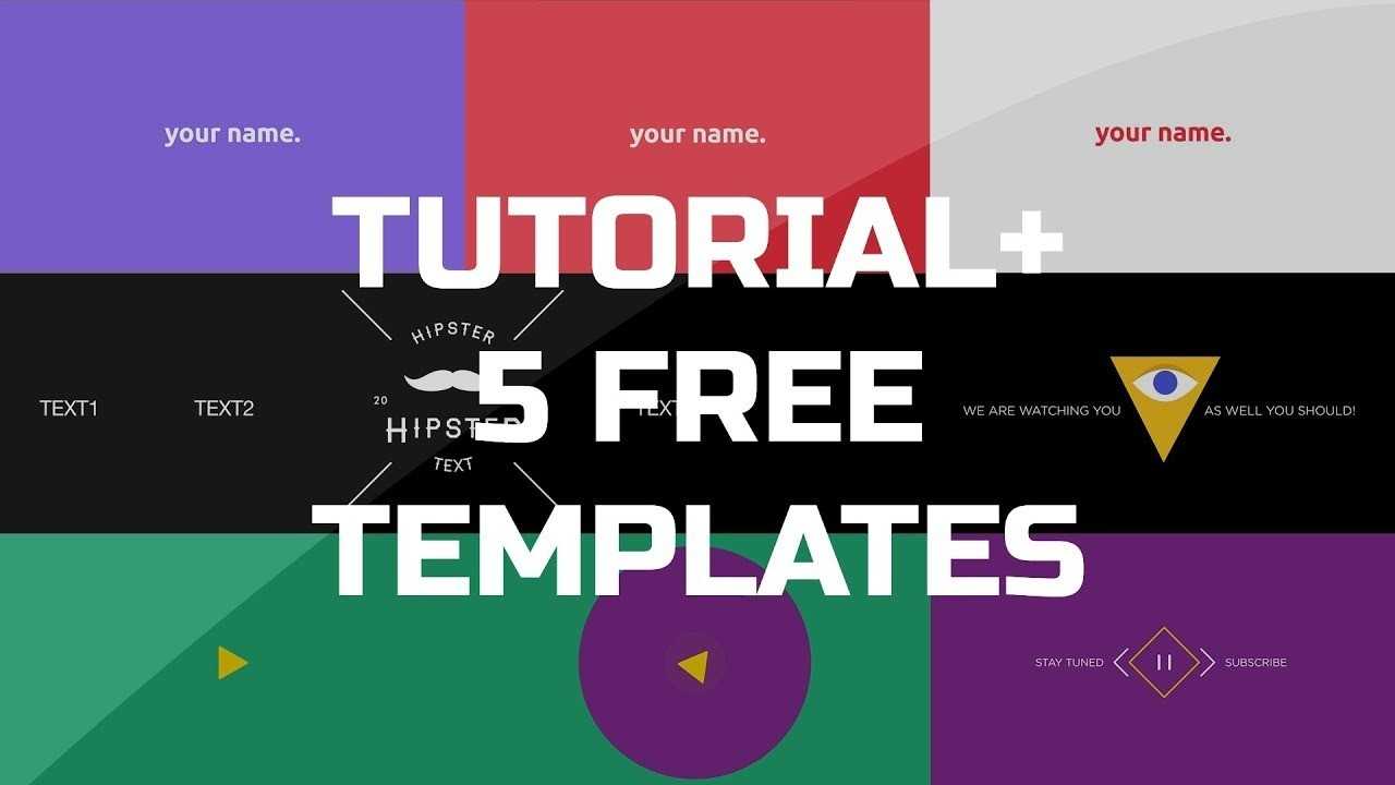 After Effects Tutorial – .gif Animated Banner & 5 Free Templates With Regard To Animated Banner Template