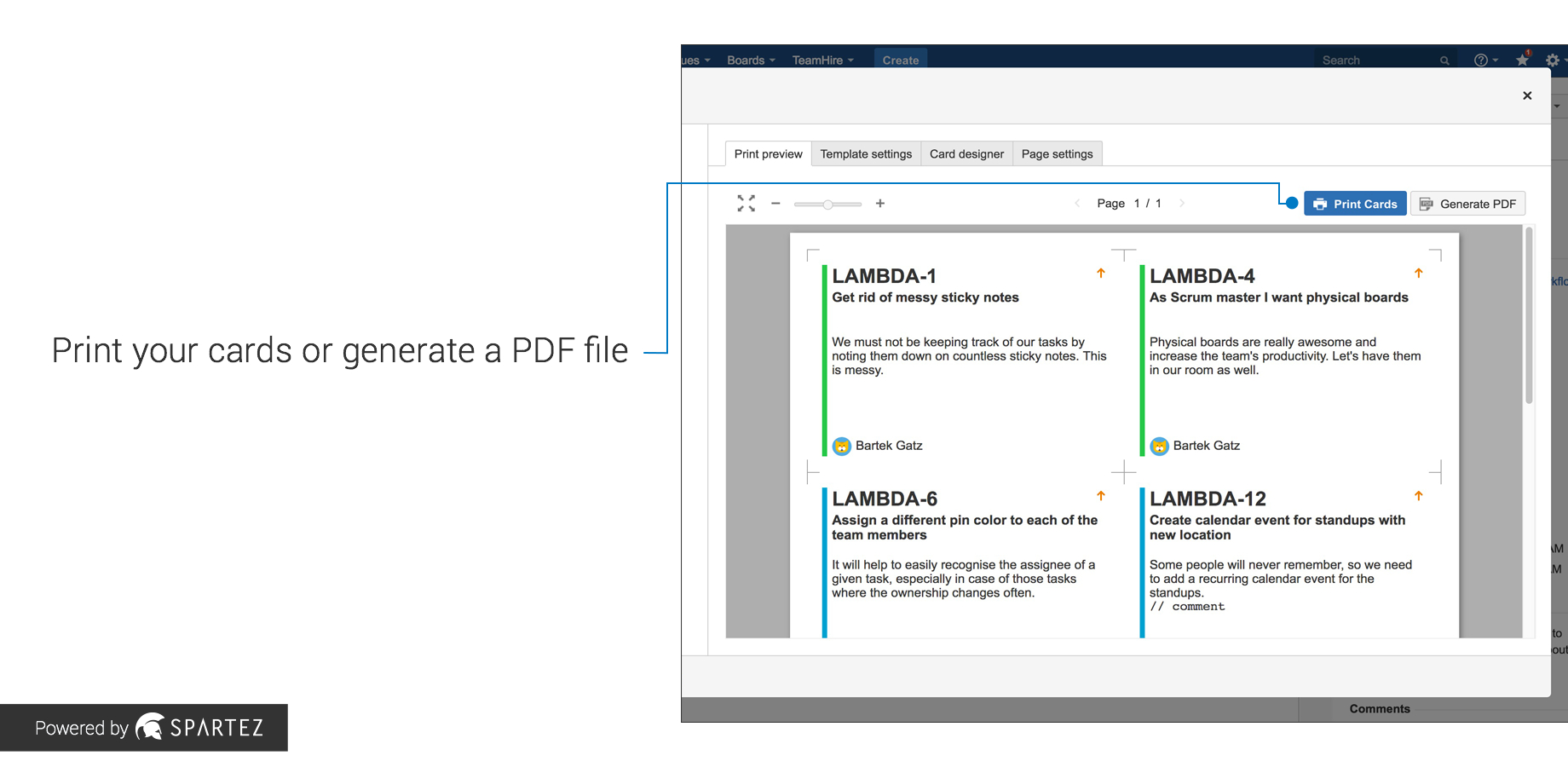 Agile Cards – Print Issues From Jira | Atlassian Marketplace In User Story Word Template