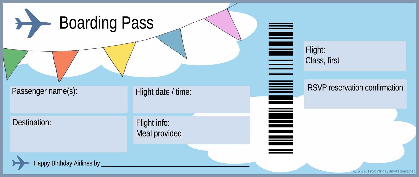 Airline Ticket Template | Doliquid Pertaining To Plane Inside Plane Ticket Template Word