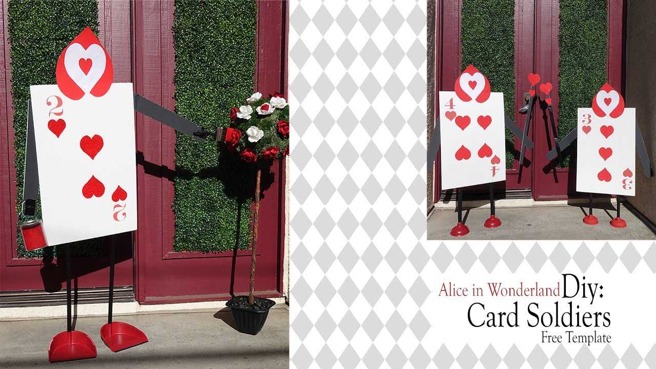 Alice In Wonderland Diy / Queen Of Heart Card Soldiers Intended For Alice In Wonderland Card Soldiers Template