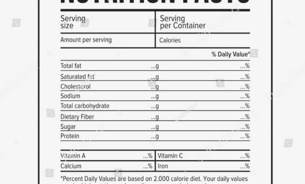 All About Nutrition: Nutrition Fact Label Maker inside Blank Food Label Template