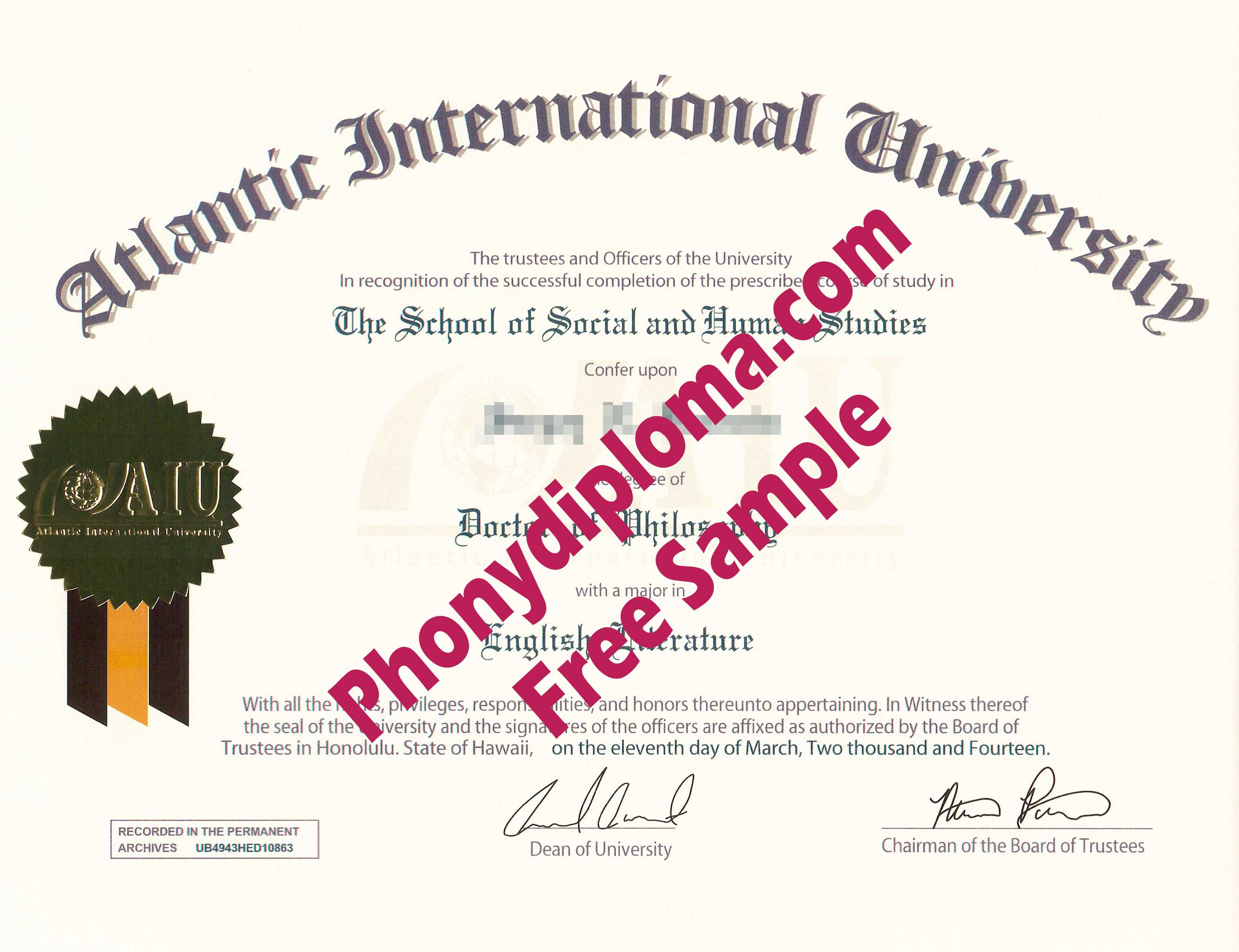 All Fake Diploma Samples In Usa – Phonydiploma Regarding Fake Diploma Certificate Template