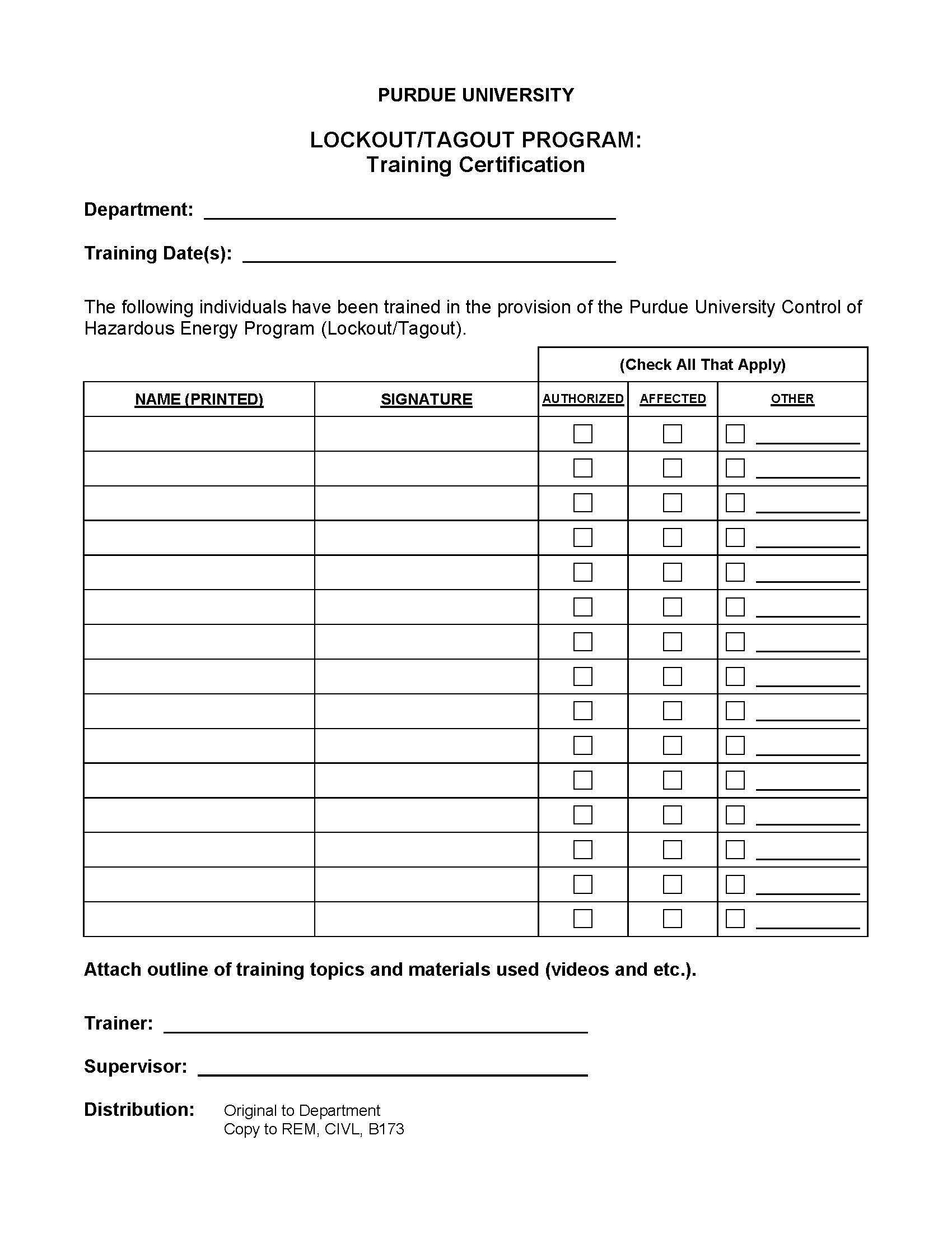 All Forms – Radiological & Environmental Management – Purdue Throughout Certificate Of Disposal Template