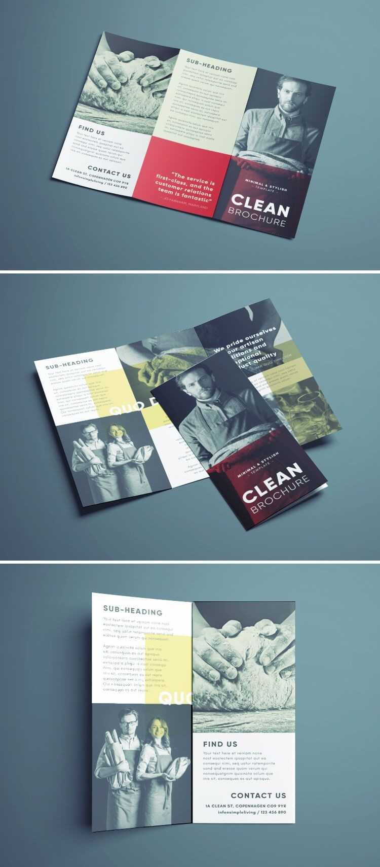 Amazing Clean Trifold Brochure Template | Design. | Brochure With Regard To Cleaning Brochure Templates Free