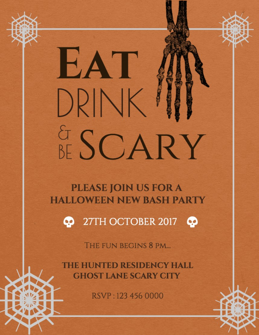 Amazing Free Halloween Flyer Templates Template Ideas For Within Free Halloween Templates For Word