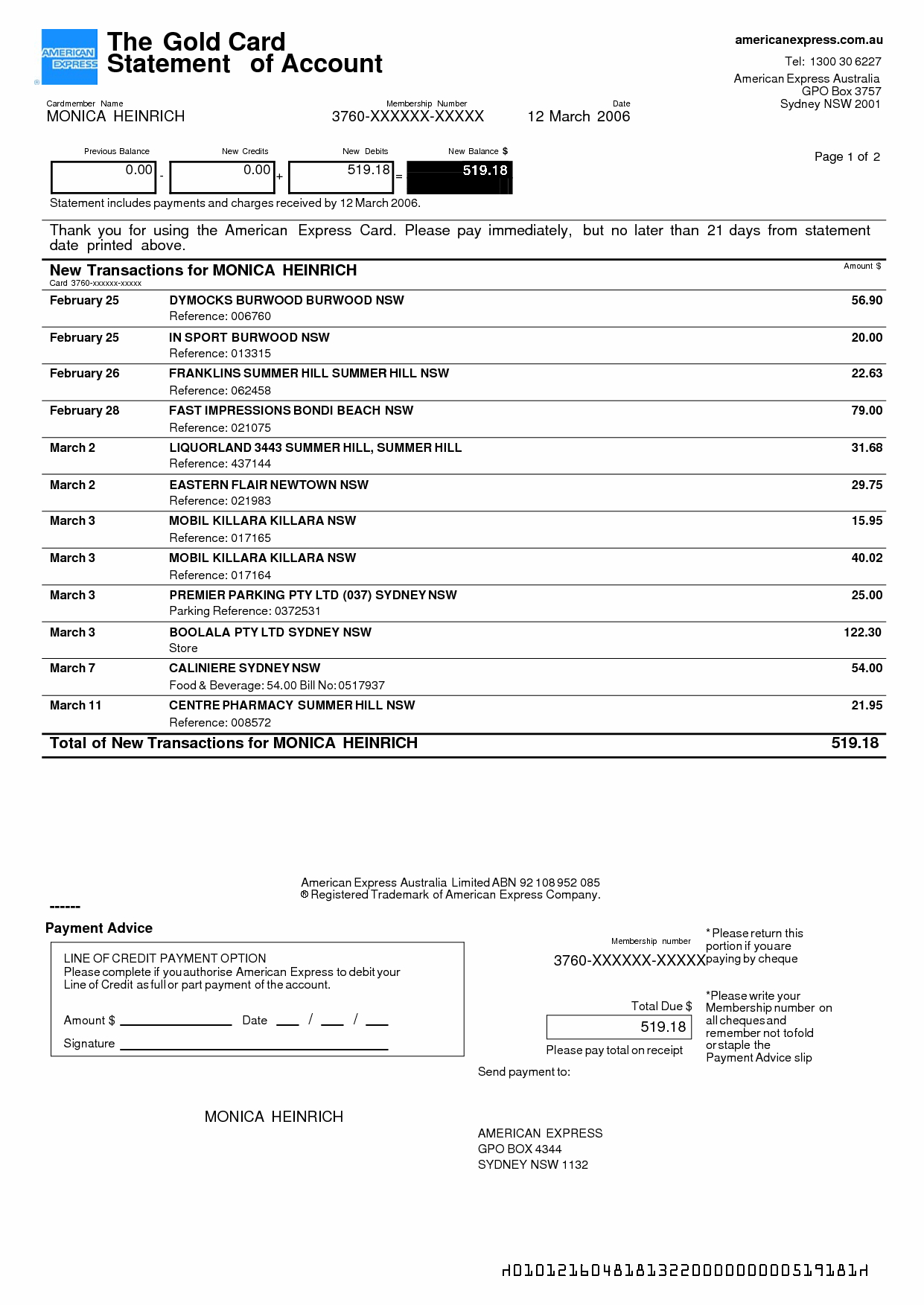 create a fake american express bank statement free