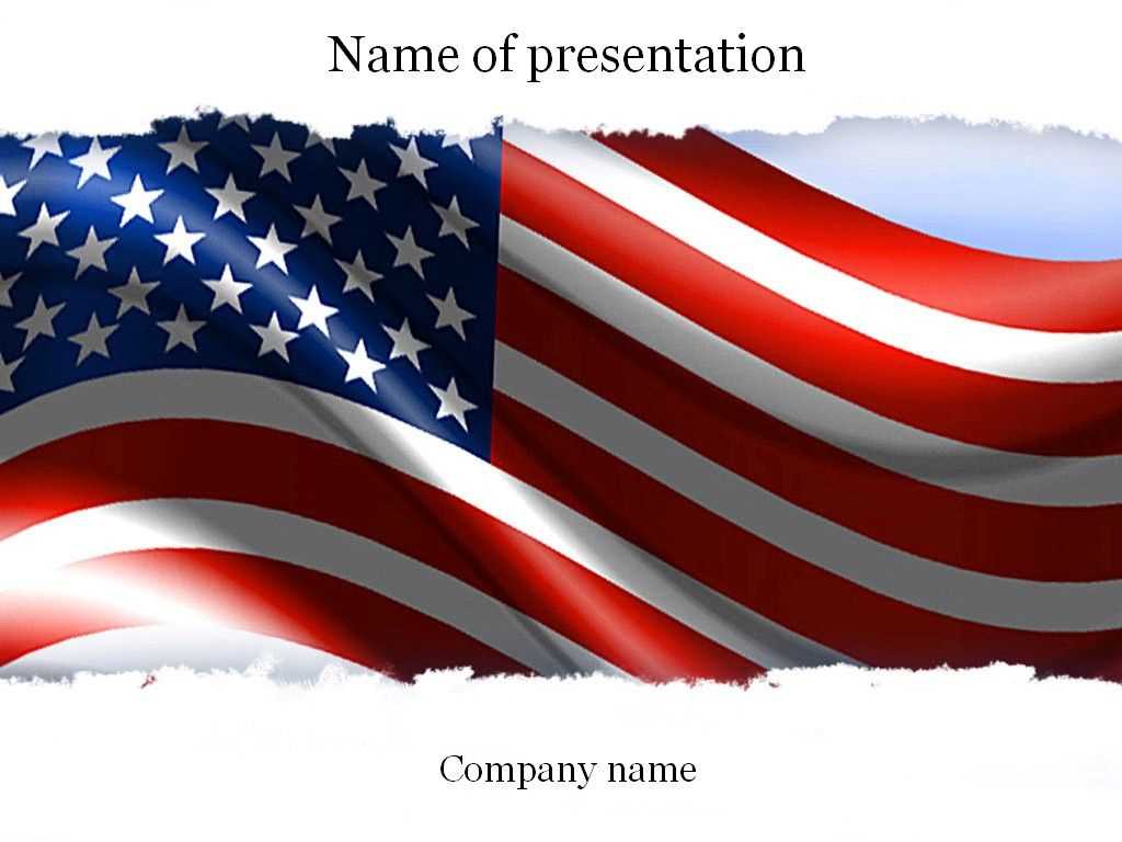 American Flag Powerpoint Template | Templates | Templates Within American Flag Powerpoint Template