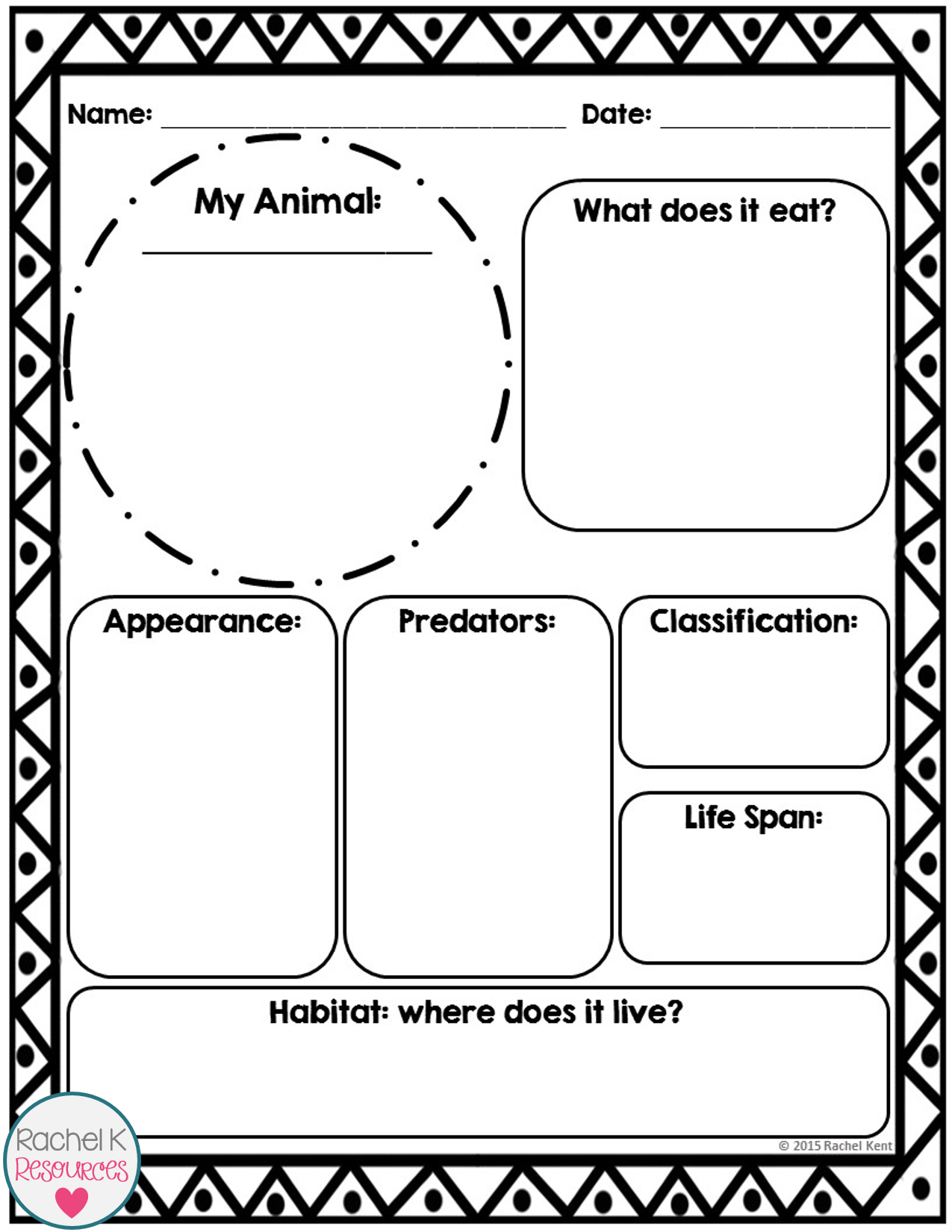 Animal Report Template | Science | Report Template Inside Template For Information Report