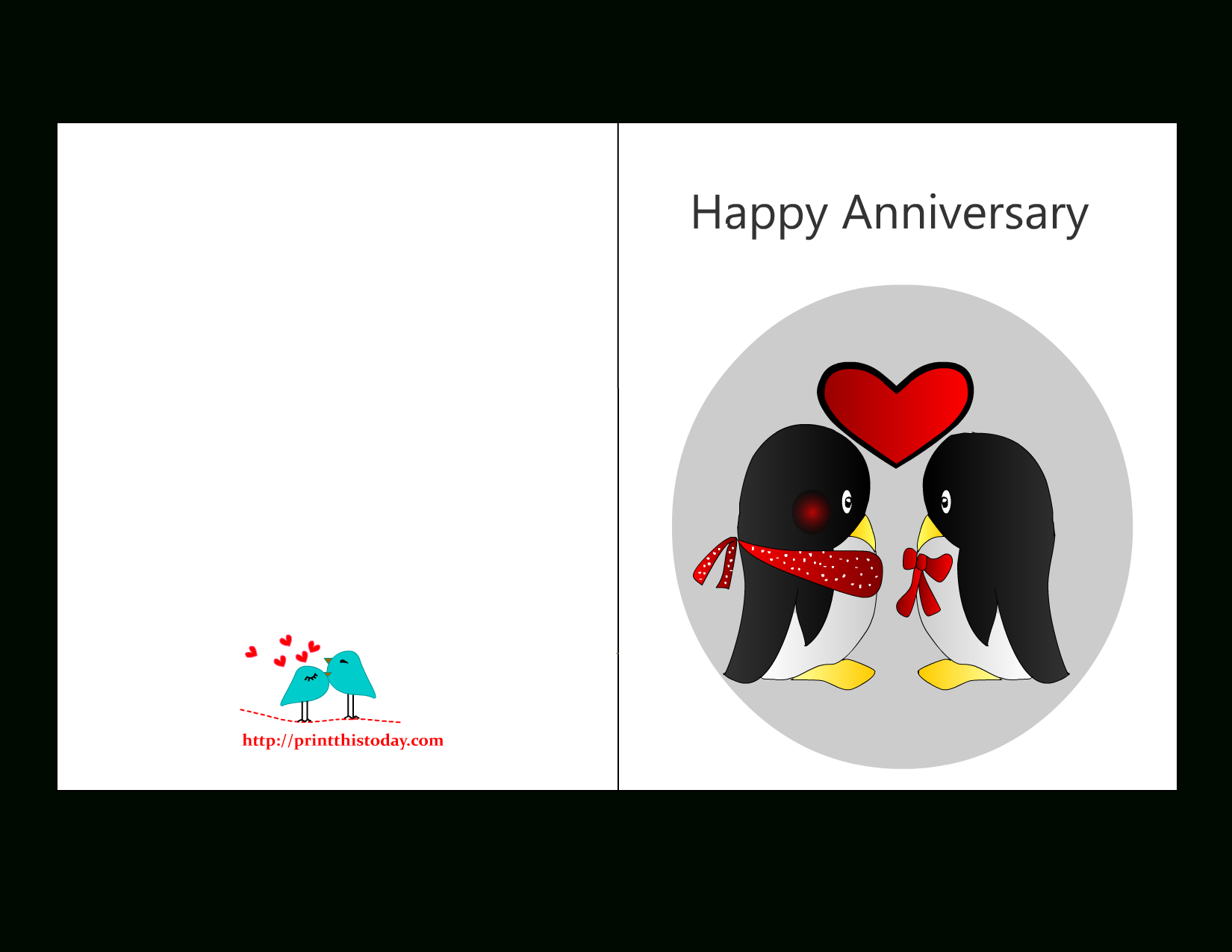 Anniversary Card Templates 12 Free - Anniversary Card Inside Anniversary Card Template Word