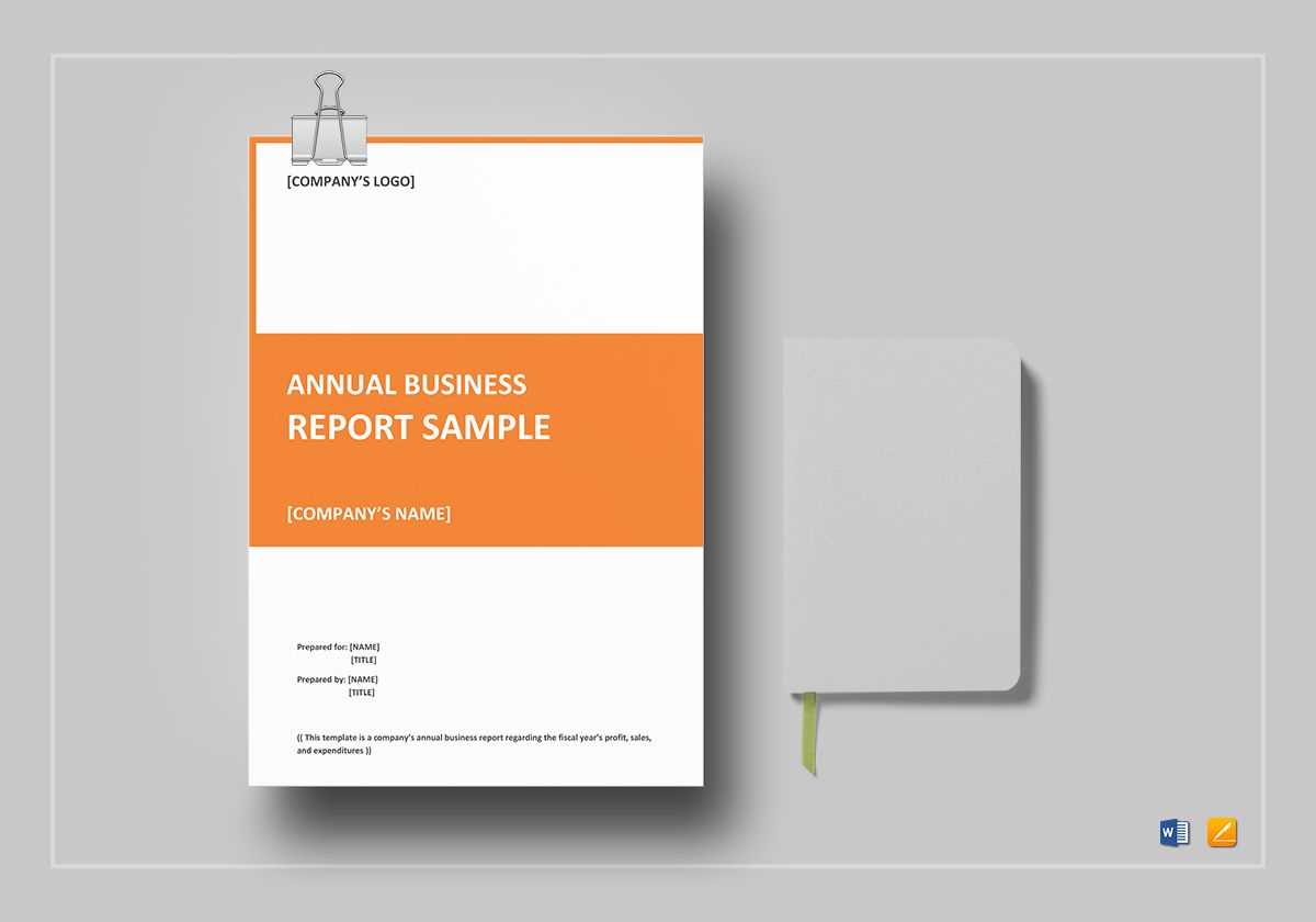 Annual Business Report Template Intended For Annual Report Word Template