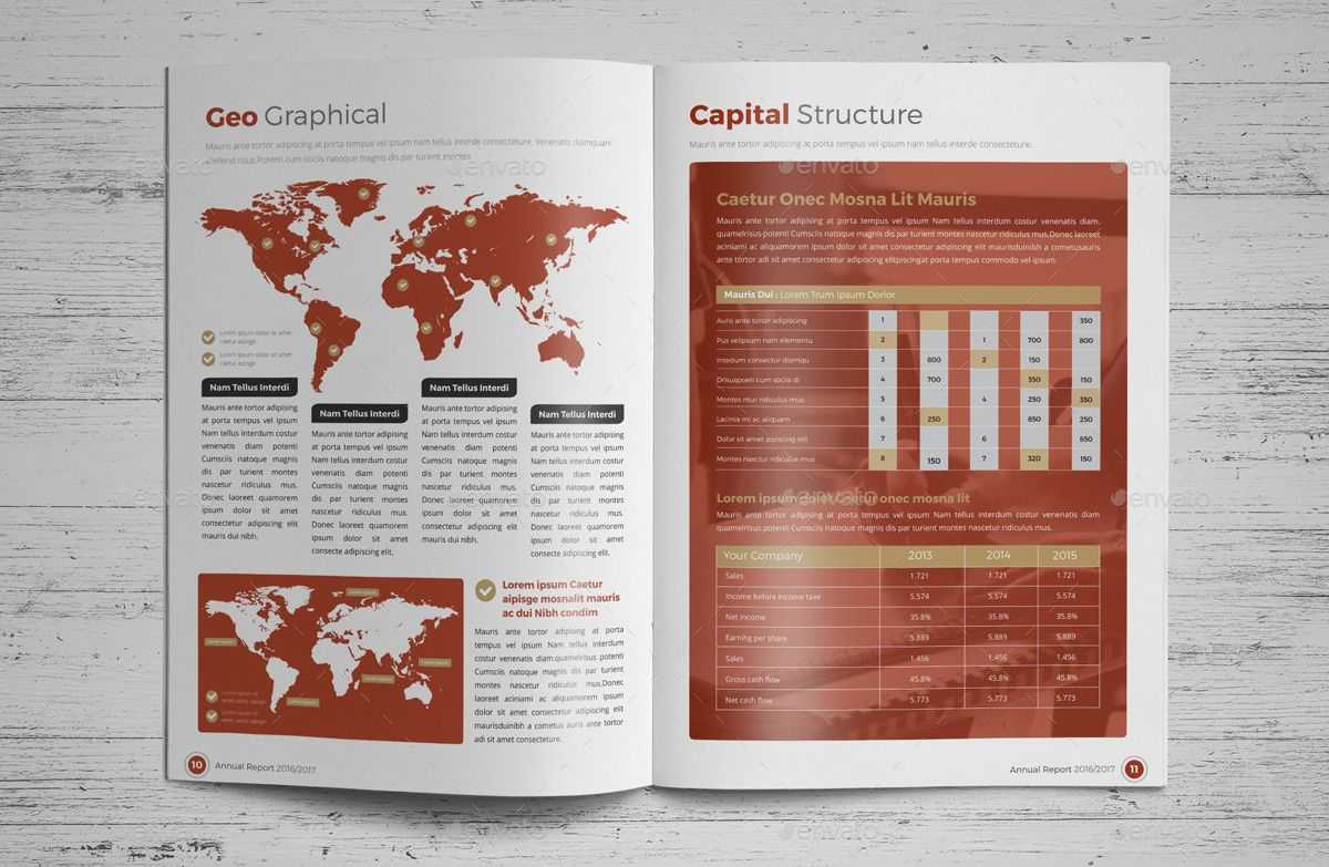 Annual Report Brochure Indesign Template 4 #report, #annual With Regard To Brochure Templates Adobe Illustrator