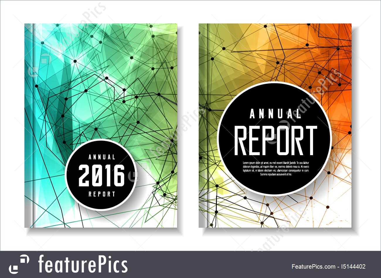 Annual Report Cover Template Illustration With Regard To Illustrator Report Templates