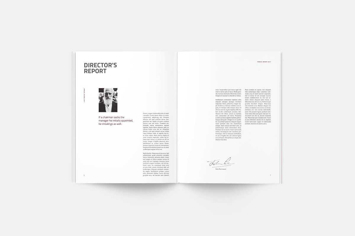 Annual Report | Silukeight | Corporate Fonts, Brochure With Chairman's Annual Report Template