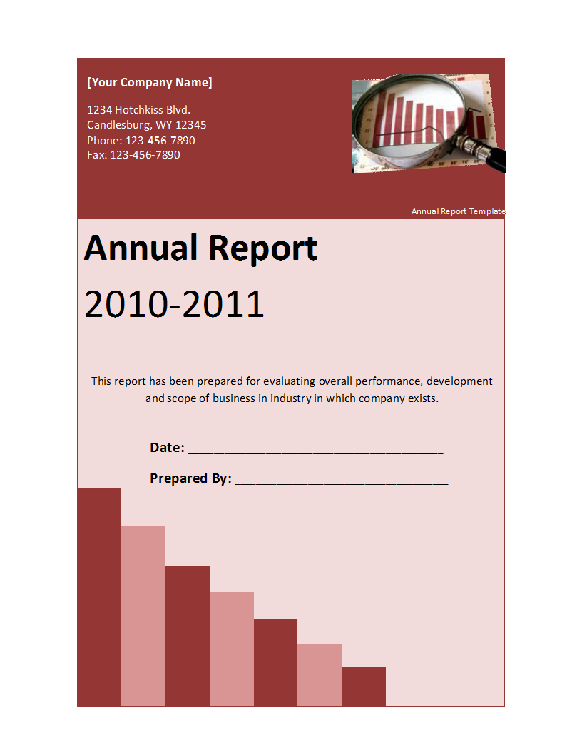 Annual Report Template For Annual Report Template Word Free Download