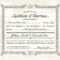 Antique Marriage Certificate Template | Vector Vintage Within Certificate Of Marriage Template