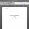 Apa Format Setup In Word 2010 Within Apa Format Template Word 2013