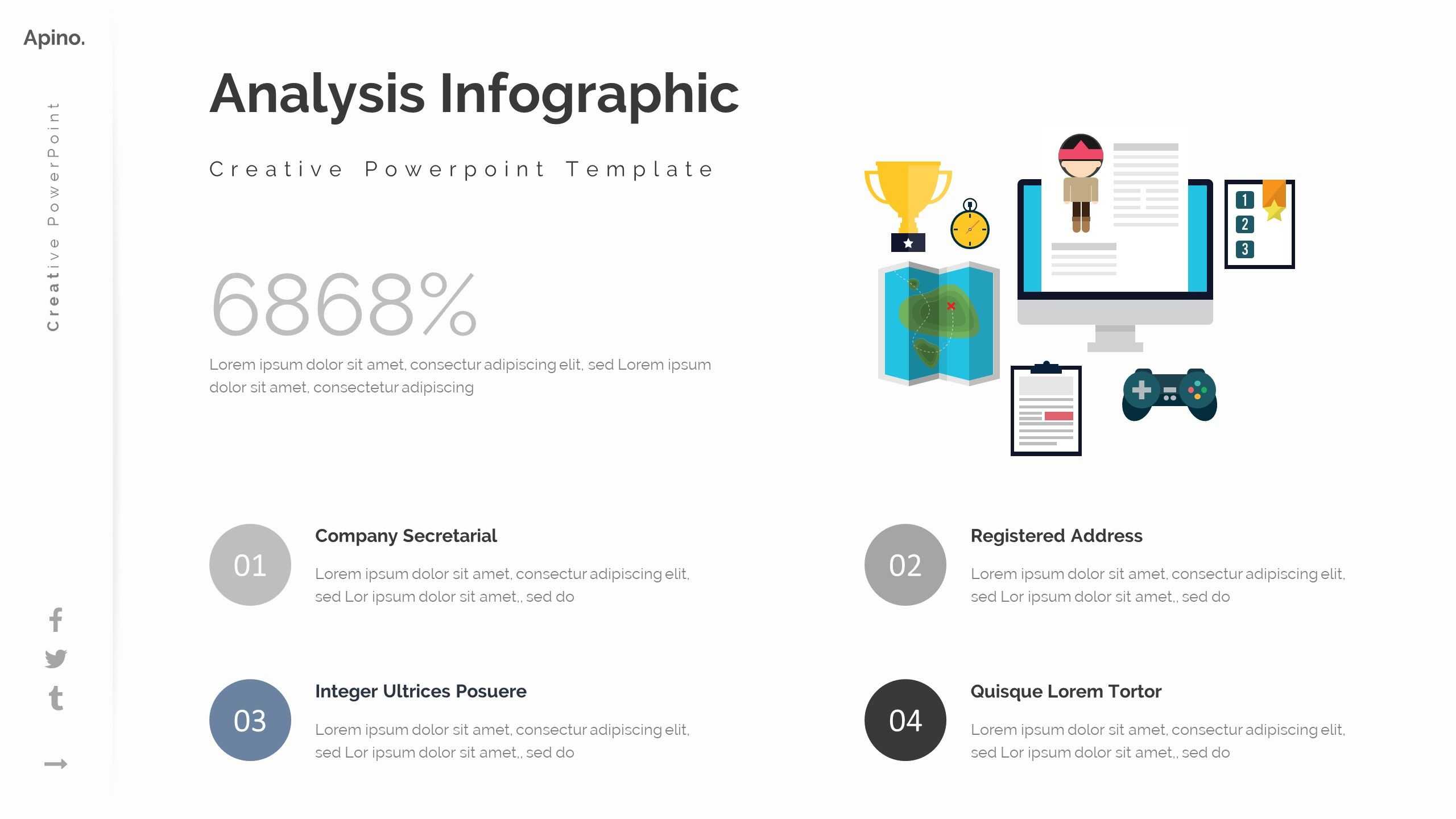 Apino Minimal Powerpoint Template General Descriptionno With Regard To Powerpoint Template Resolution