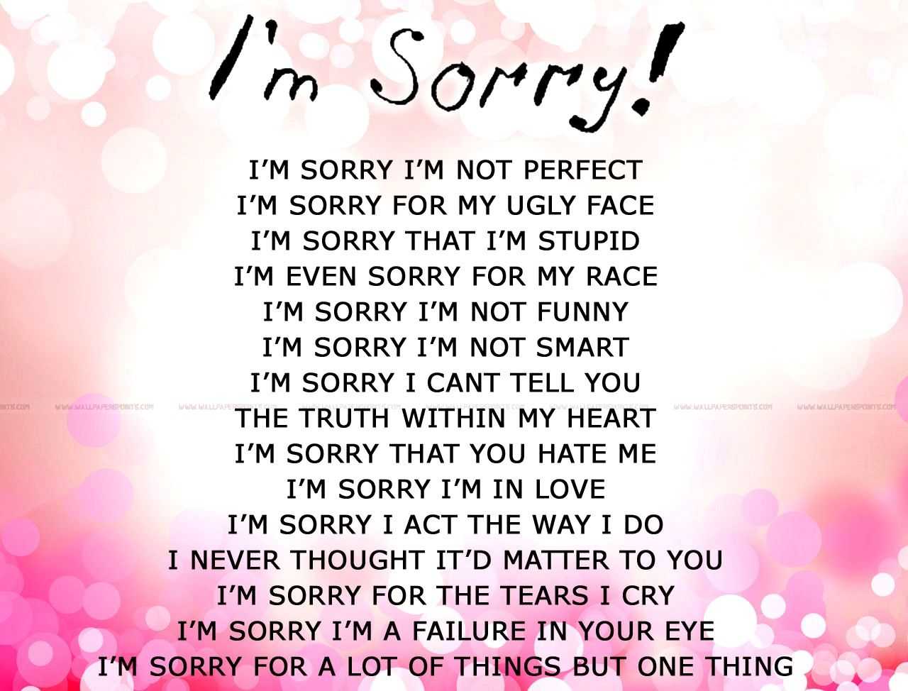 Apology Card Templates | 10+ Free Printable Word & Pdf Intended For Sorry Card Template