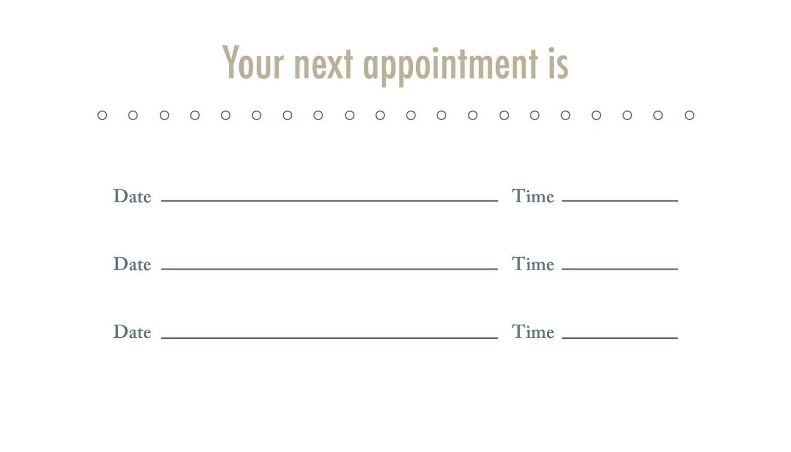 Appointment Business Card Template Regarding Appointment Card Template Word