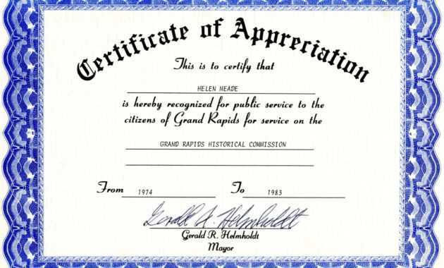 Appreciation Certificate Templates Free Download regarding Blank Certificate Templates Free Download