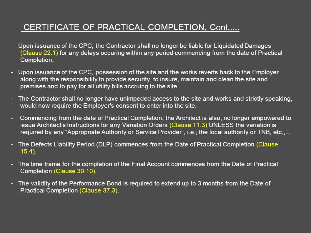 Architect's Certification Under The Pam Contract 2006 Intended For Practical Completion Certificate Template Jct