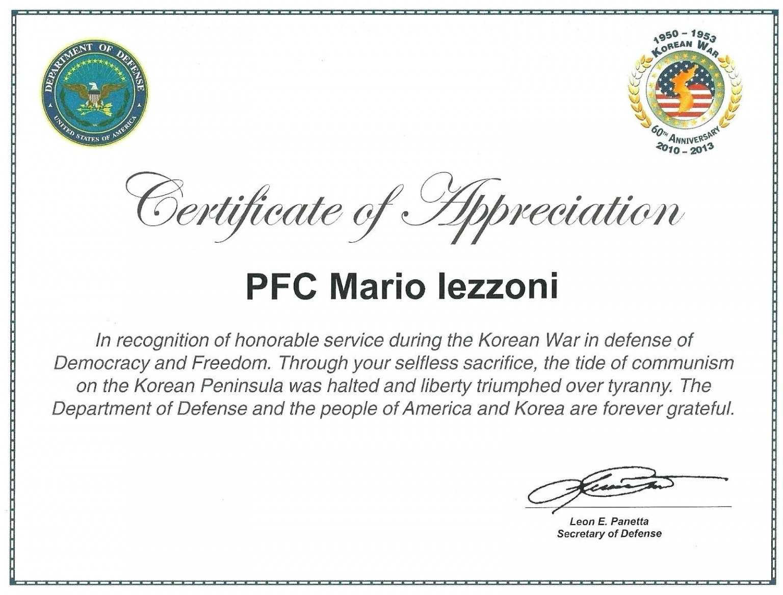 Army Certificate Of Appreciation – Climatejourney Throughout Army Certificate Of Appreciation Template