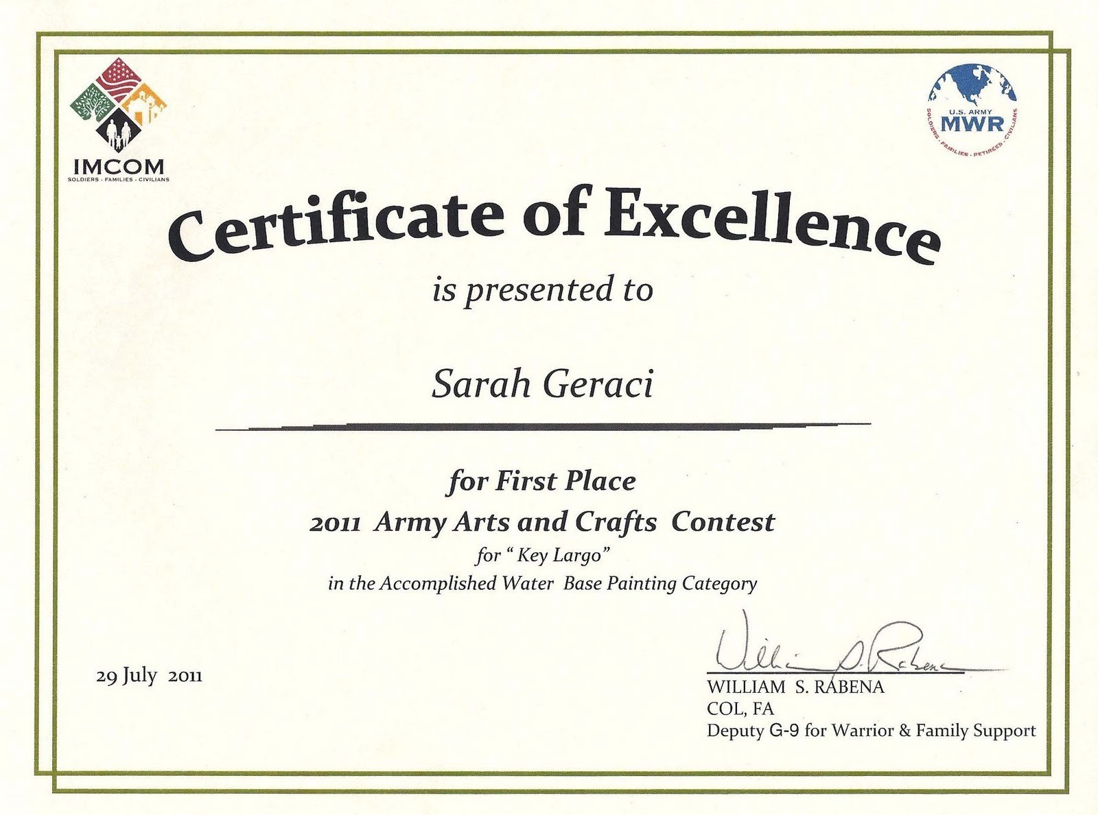 Art Award Certificate Templates Throughout Academic Award Certificate Template