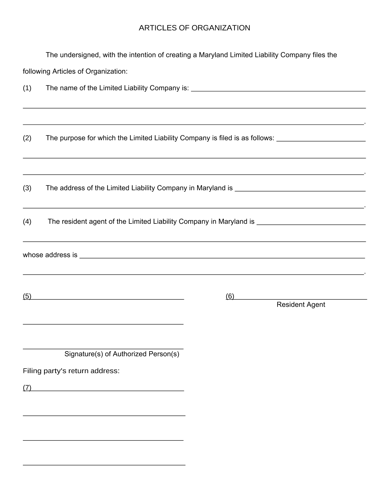 Articles Of Organization: What They Are And How To File Them Inside Llc Annual Report Template