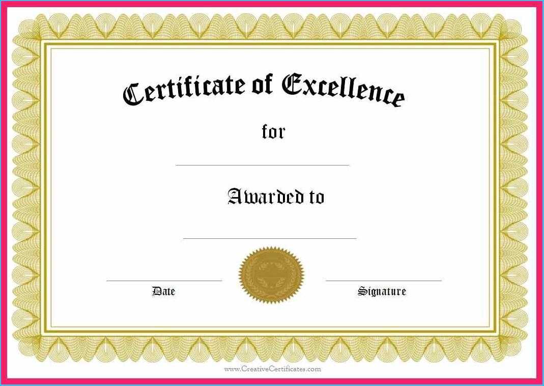 Attractive Winner Certificate Template To Make Printable Throughout Winner Certificate Template