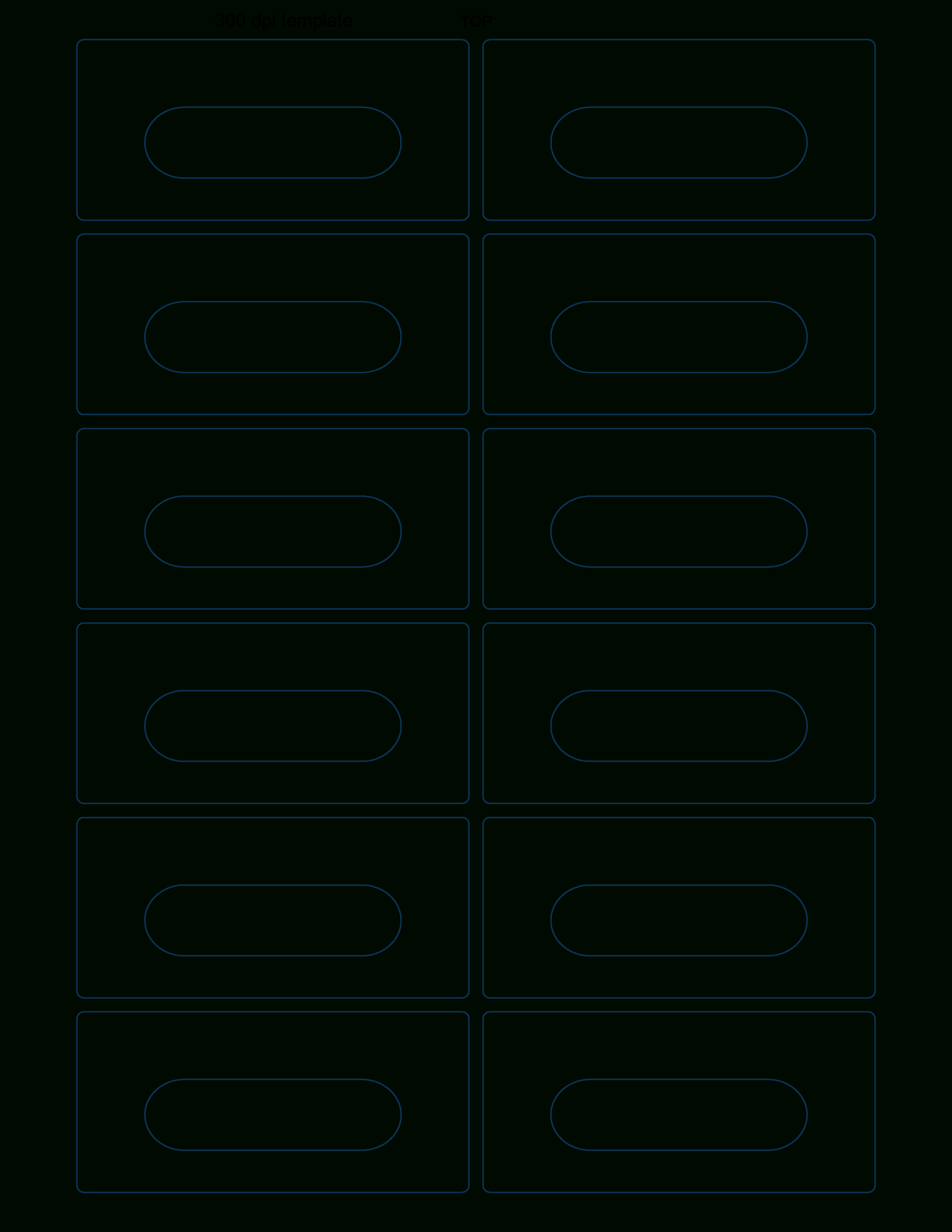 Audio Cassette Labels – 12 Up – 4 Rounded Corners For Cassette J Card Template