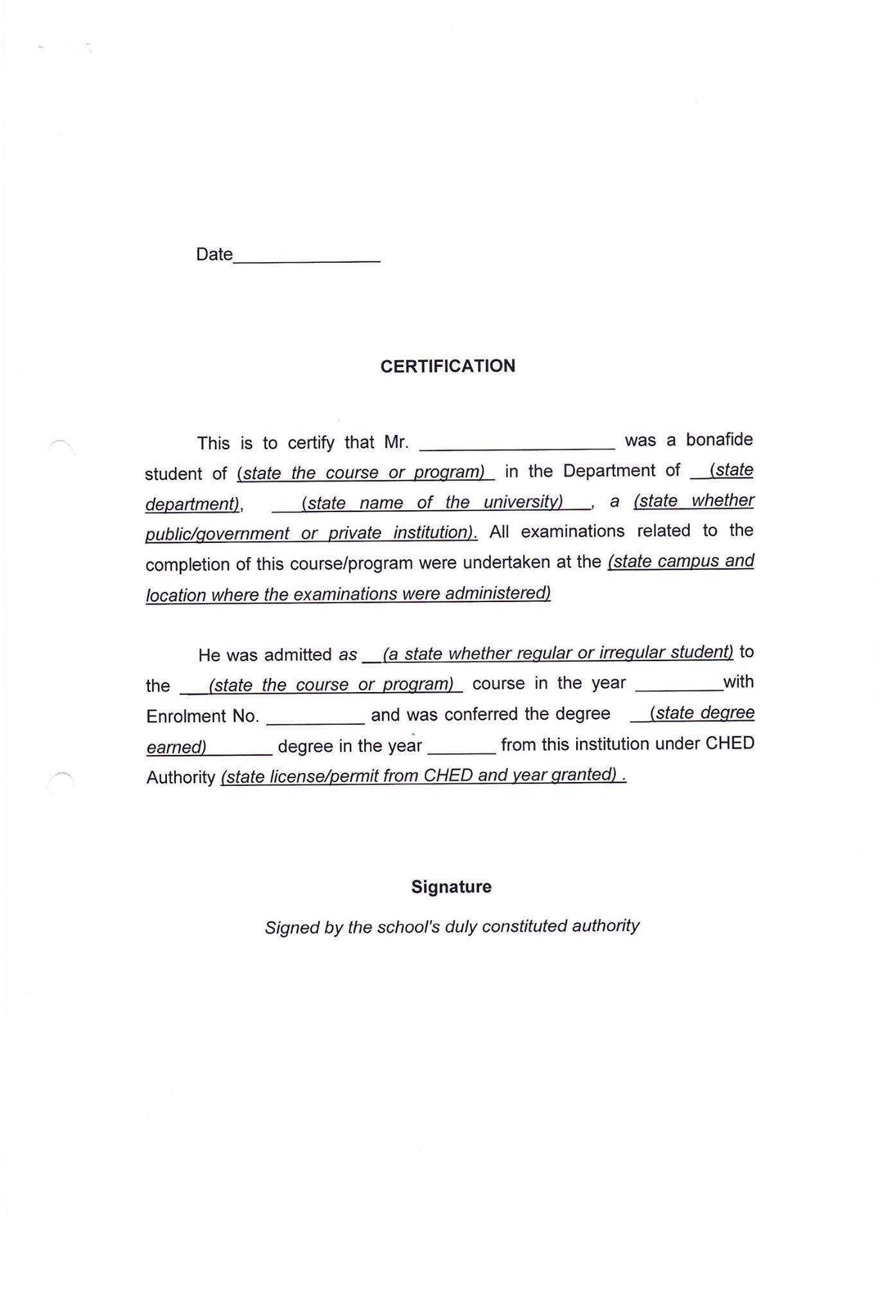 Authentication And Notarials In Certificate Of Appearance Template