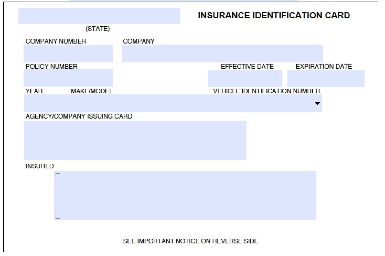 Auto Insurance Card Template 10 Clarifications On Auto Within Fake Auto Insurance Card Template Download