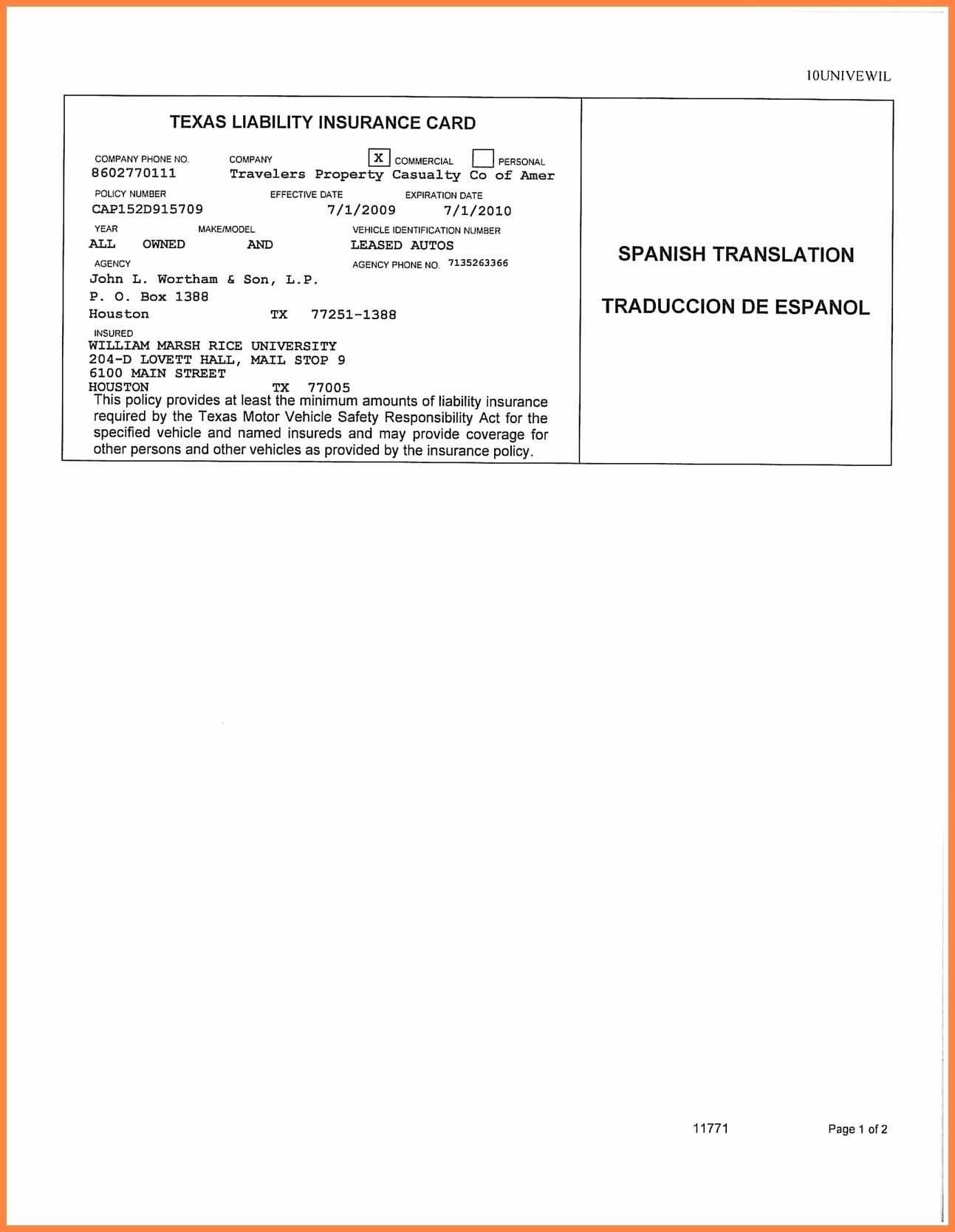 Auto Insurance Card Template Free Download #2 | Projects To For Auto Insurance Id Card Template