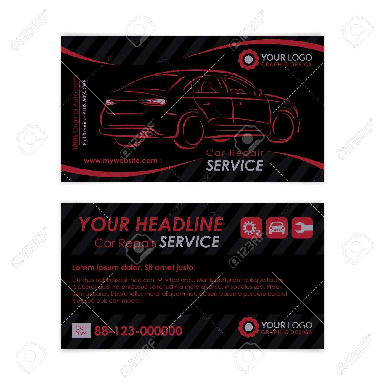 Auto Repair Business Card Template. Create Your Own Business.. Intended For Automotive Business Card Templates