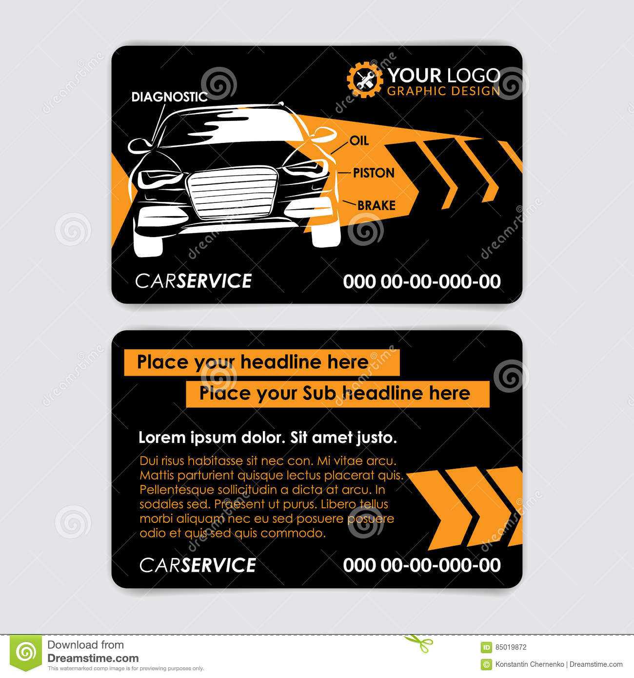 Auto Repair Business Card Template. Create Your Own Business With Regard To Automotive Business Card Templates