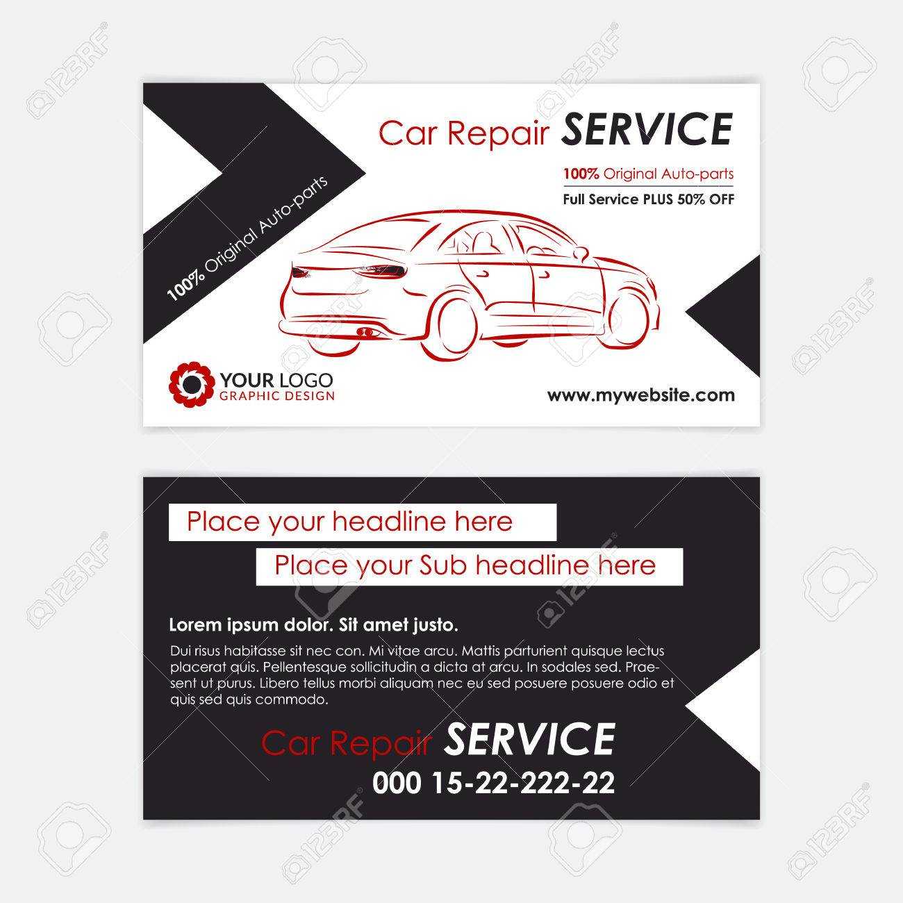 Auto Repair Business Card Template. Create Your Own Business.. With Regard To Automotive Business Card Templates