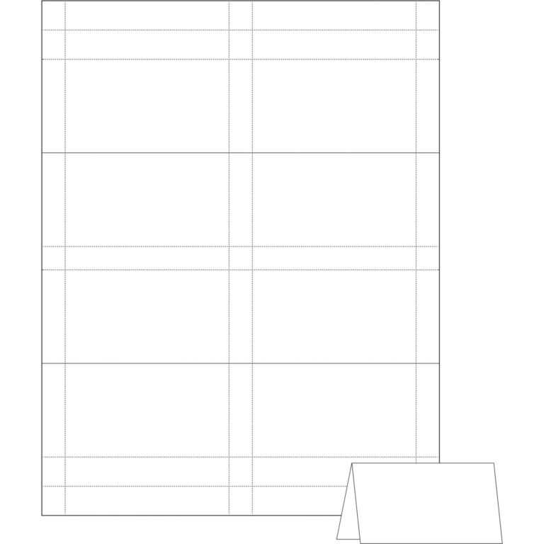 Template How To Create Large Name Tent Cards C Line In Name Tent Card