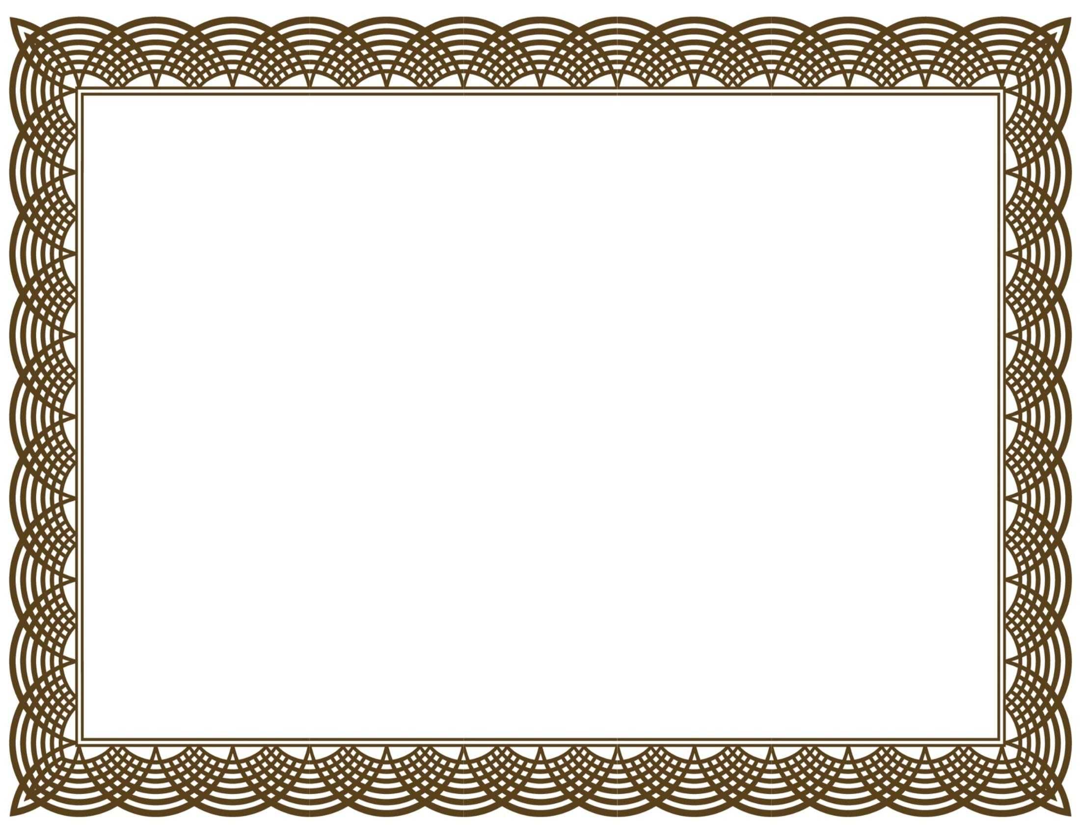 Award Certificate Border Pdf Template In Certificate Border Pertaining To Award Certificate Border Template